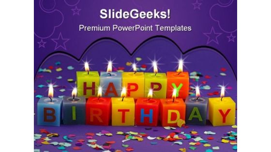 Happy Birthday Candles01 Events PowerPoint Templates And PowerPoint Backgrounds 0311