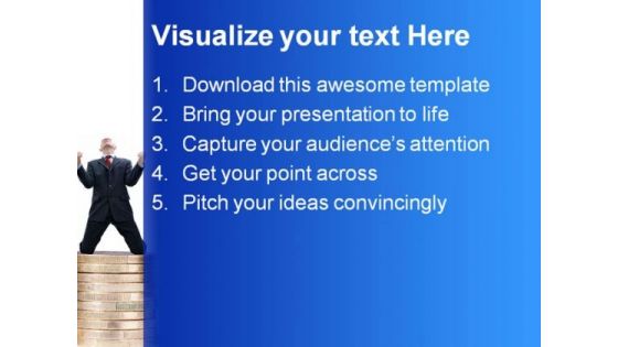 Happy Businessman Business PowerPoint Themes And PowerPoint Slides 0711