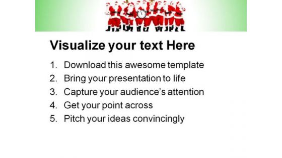Happy Christmas Festival PowerPoint Templates And PowerPoint Backgrounds 0711