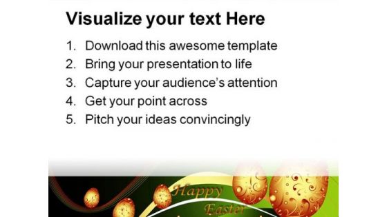 Happy Easter Festival PowerPoint Themes And PowerPoint Slides 0211