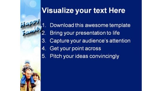 Happy Family People PowerPoint Themes And PowerPoint Slides 0411