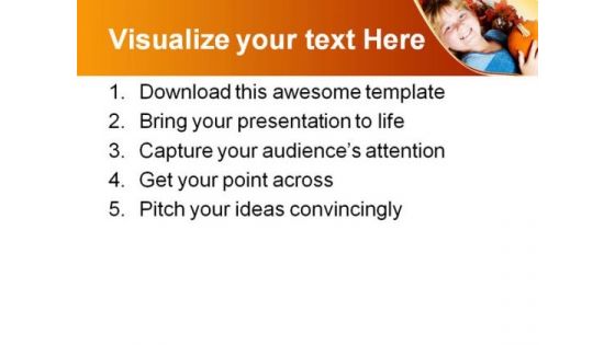 Happy Girl Nature PowerPoint Themes And PowerPoint Slides 0511