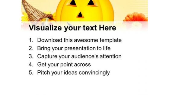 Happy Halloween Pumpkin Autumn Nature PowerPoint Templates And PowerPoint Themes 0912