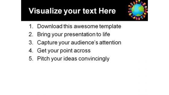 Happy Kids Global PowerPoint Template 0810