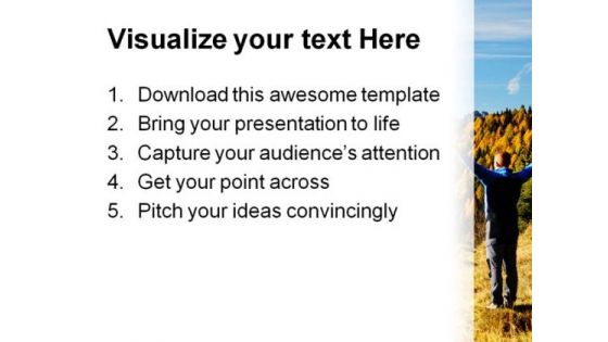 Happy Man Beauty PowerPoint Themes And PowerPoint Slides 0511