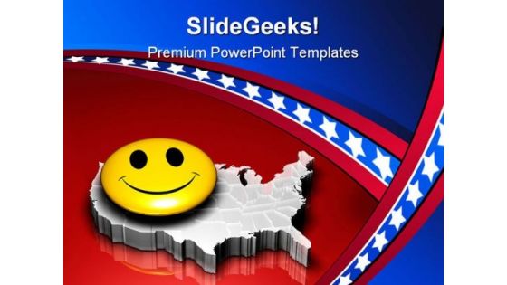 Happy Nation Americana PowerPoint Themes And PowerPoint Slides 0511