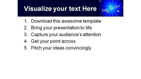 Happy New Year01 Festival PowerPoint Template 1010