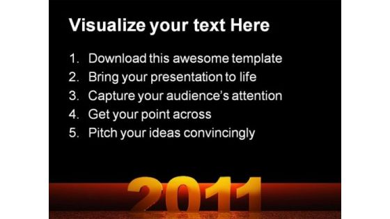 Happy New Year03 Festival PowerPoint Template 1010