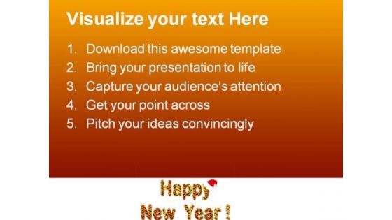 Happy New Year 2011 Festival PowerPoint Backgrounds And Templates 1210
