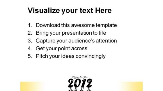Happy New Year 2012 Festival PowerPoint Templates And PowerPoint Backgrounds 1211
