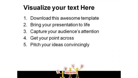 Happy New Year 2012 Future PowerPoint Templates And PowerPoint Backgrounds 1011