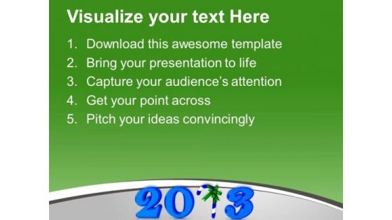 Happy New Year 2013 Celebration PowerPoint Templates Ppt Backgrounds For Slides 0413