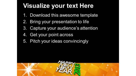 Happy New Year 2013 PowerPoint Templates And PowerPoint Themes 1012