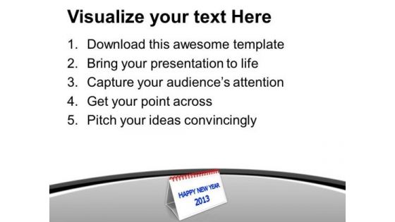Happy New Year 2013 PowerPoint Templates Ppt Backgrounds For Slides 0413