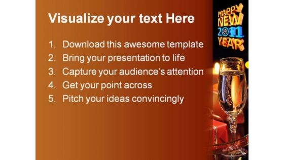 Happy New Year Festival PowerPoint Backgrounds And Templates 1210