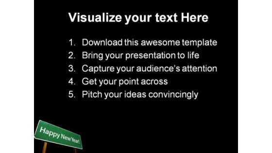 Happy New Year Festival PowerPoint Themes And PowerPoint Slides 0711