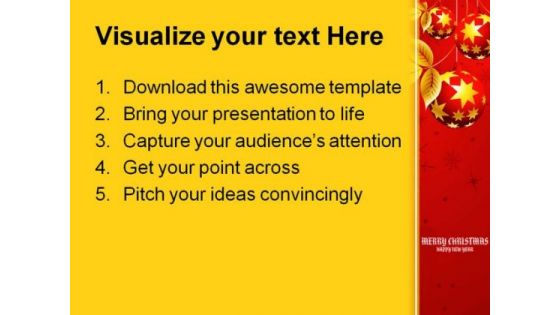 Happy New Year Holidays PowerPoint Template 1010