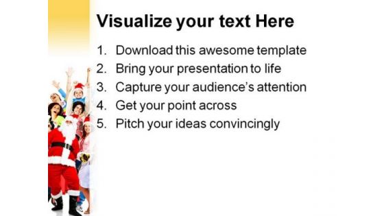 Happy People Christmas PowerPoint Themes And PowerPoint Slides 0711