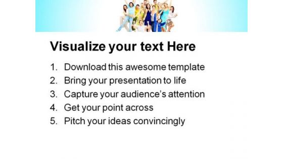 Happy People Success PowerPoint Themes And PowerPoint Slides 0711