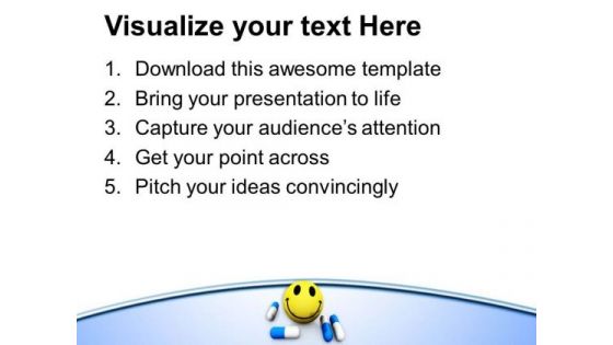 Happy Pills Health PowerPoint Templates Ppt Backgrounds For Slides 0413