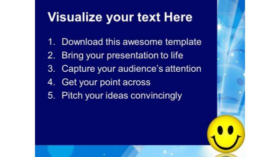 Happy Smiley Face Metaphor PowerPoint Templates And PowerPoint Themes 0812