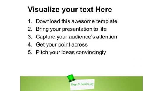 Happy St Patricks Day Card Celebration PowerPoint Templates Ppt Backgrounds For Slides 0213