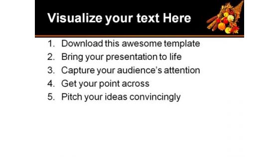 Happy Thanksgiving Religion PowerPoint Template 0610