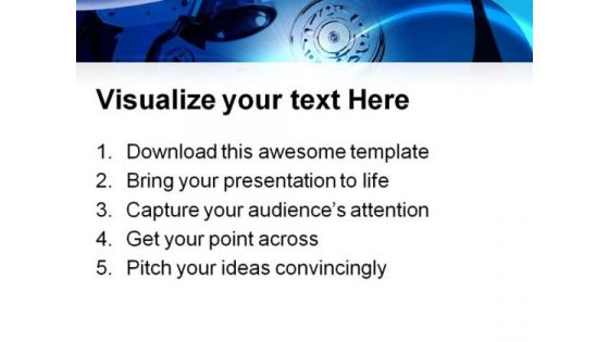 Hard Drive Computer PowerPoint Templates And PowerPoint Backgrounds 0311