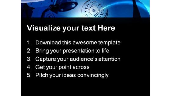 Hard Drive Computer PowerPoint Templates And PowerPoint Backgrounds 0311