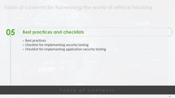Harnessing The World of Ethical Hacking PPT Presentation
