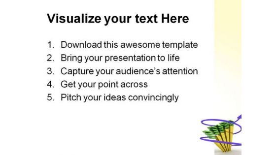 Hart With Growing Up Arrow Symbol PowerPoint Themes And PowerPoint Slides 0611