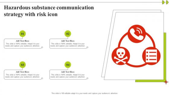 Hazardous Substance Communication Strategy With Risk Icon Brochure Pdf