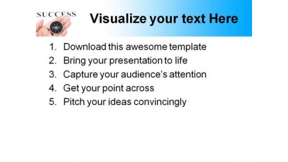 Headline Success And Compass Business PowerPoint Templates And PowerPoint Backgrounds 0511