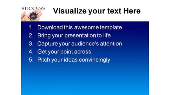 Headline Success And Compass Business PowerPoint Templates And PowerPoint Backgrounds 0511