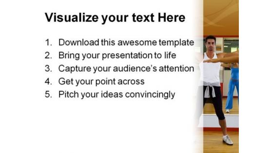 Health Club People PowerPoint Backgrounds And Templates 1210