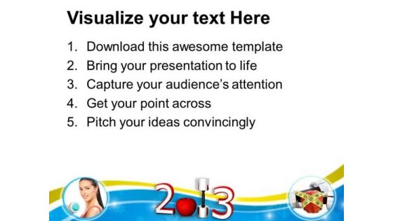 Health Plan For New Year PowerPoint Templates Ppt Backgrounds For Slides 1212