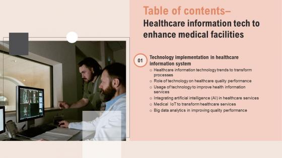 Healthcare Information Tech To Enhance Medical Facilities Table Of Contents Diagrams Pdf Healthcare Information Tech To Enhance Medical Facilities Table Of Contents Diagrams Pdf