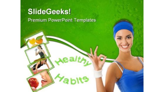 Healthy Habits People PowerPoint Templates And PowerPoint Backgrounds 0911