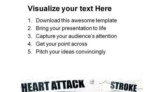 Heart Attack And Stroke Medical PowerPoint Templates And PowerPoint Backgrounds 0611