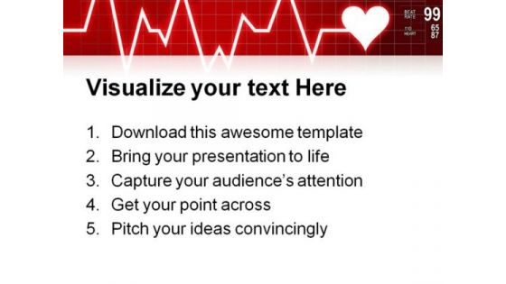 Heart Beat Medical PowerPoint Template 1110