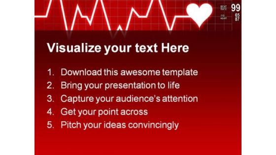 Heart Beat Medical PowerPoint Template 1110