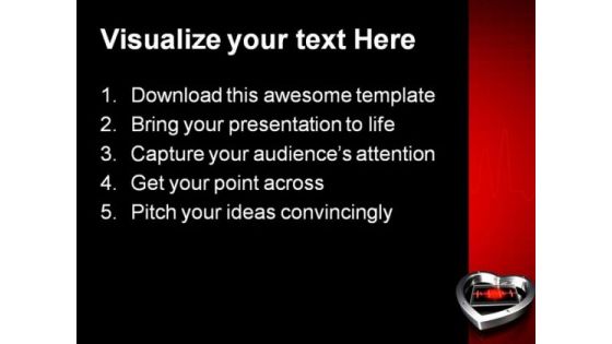 Heart Beat Medical PowerPoint Themes And PowerPoint Slides 0211