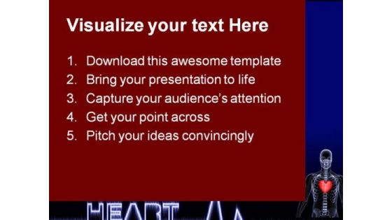 Heart Line Medical PowerPoint Themes And PowerPoint Slides 0811