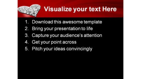 Heart Maze Shapes PowerPoint Backgrounds And Templates 1210