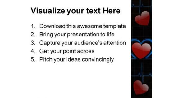 Heart Medical PowerPoint Template 0610