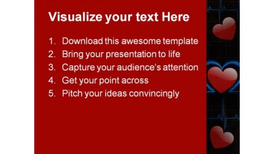 Heart Medical PowerPoint Template 0610