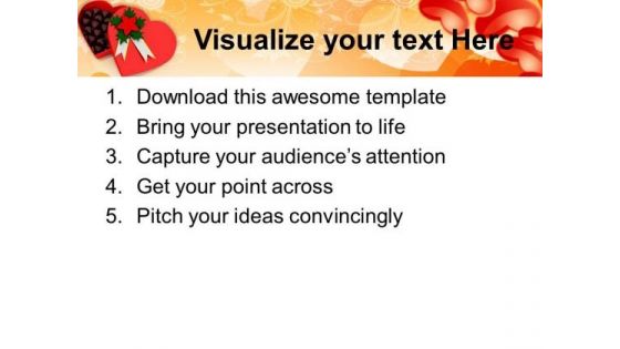 Heart Shaped Box Having Chocolates Occassion PowerPoint Templates Ppt Backgrounds For Slides 0213
