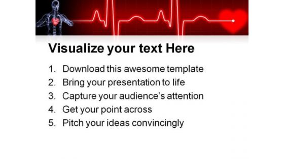 Heart Xray Medical PowerPoint Themes And PowerPoint Slides 0811