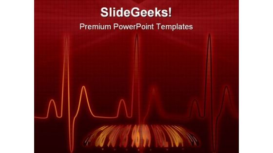 Heartbeat Medical PowerPoint Backgrounds And Templates 1210