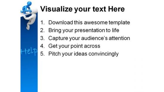 Help01 Metaphor PowerPoint Templates And PowerPoint Backgrounds 0811